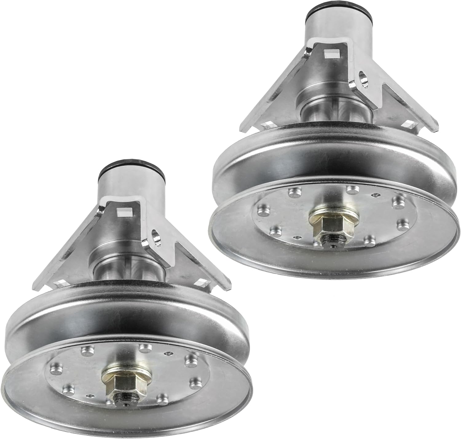 Caltric 2 Spindle Assembly Compatible with John Deere LT166 AM128048 AM126112 46" Deck