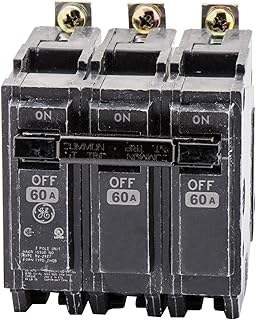 General Electric GETHQB32060 GE THQB32060 3P 60A 240V Bolt-ON CB, Black