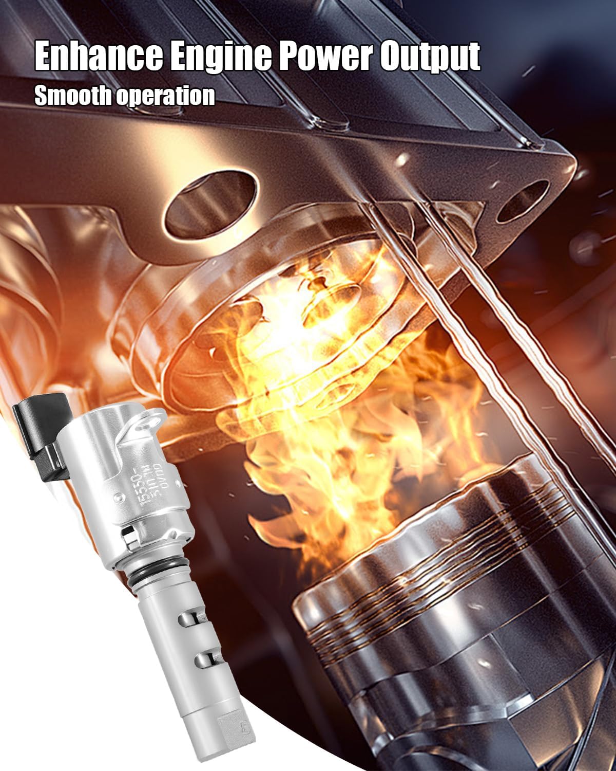 Camshaft Position Solenoid Valve Timing Actuator Oil Control Valve Fit for Lexus ES350 RX350 Toyota Avalon Camry Highlander, Replace 15340-0P020 15340-31020