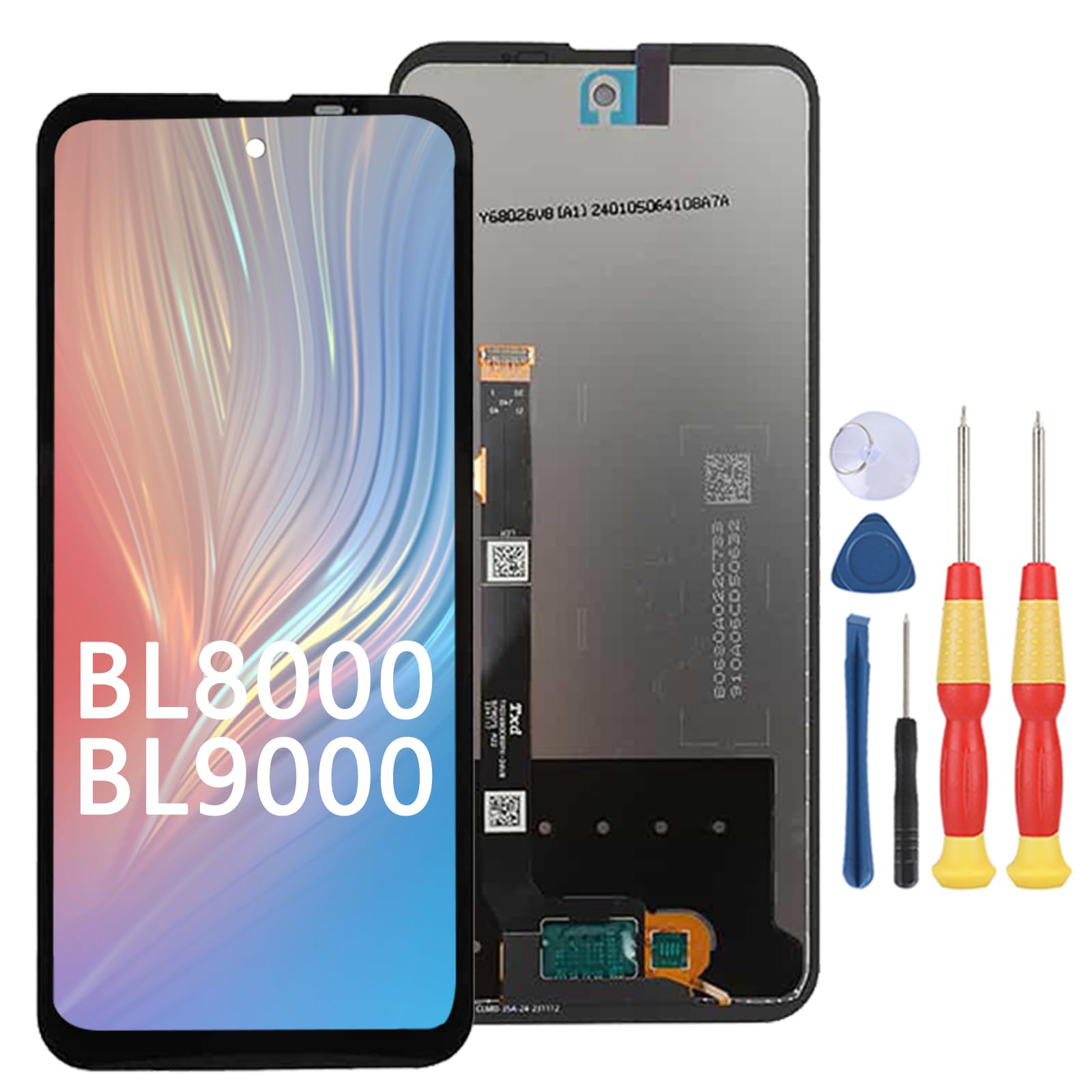 Schermo LCD compatibile con Blackview BL8000 / BL9000 LCD Display Touch Screen Assembly Ricambi con strumenti