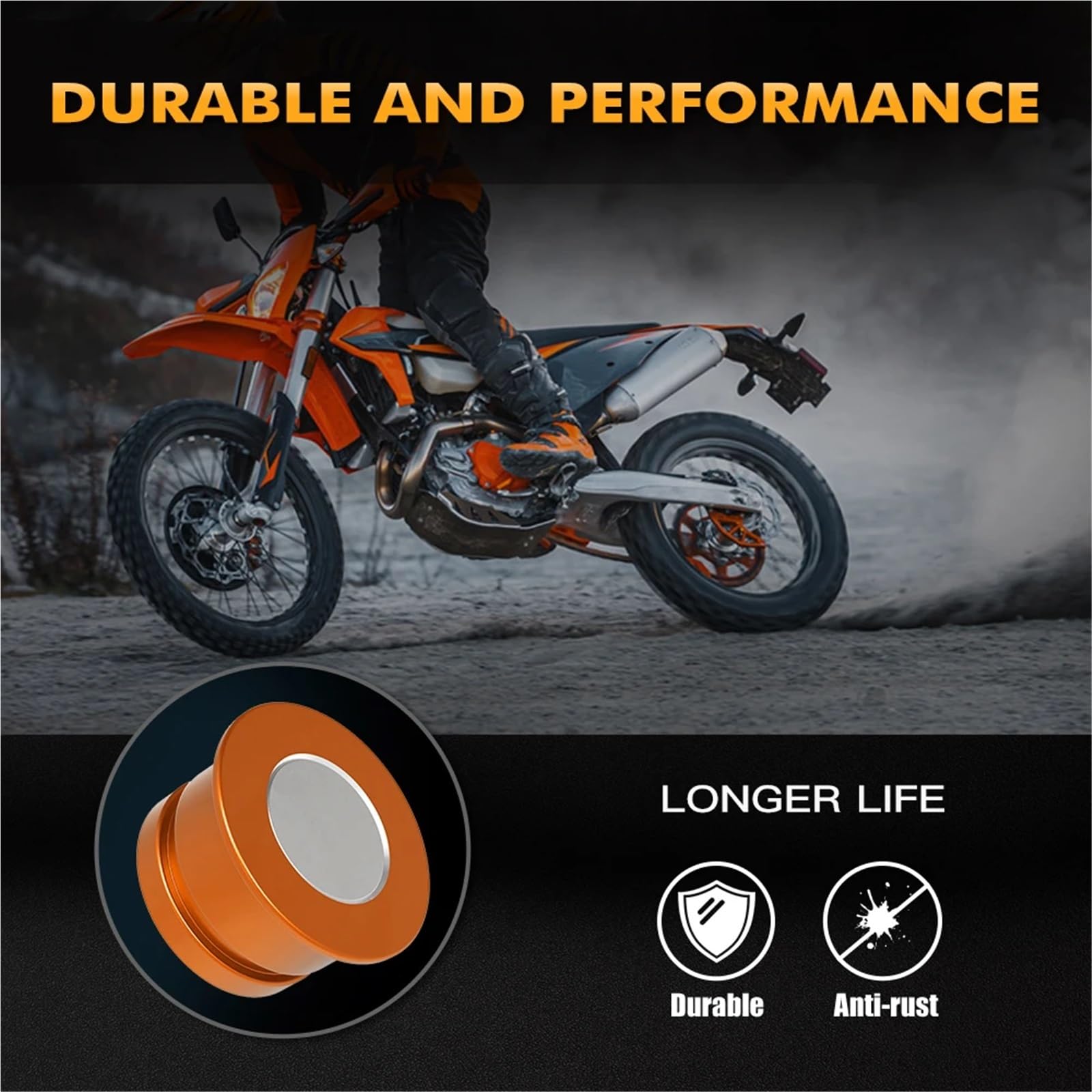 Couvercle de Protection de Disque Aimant de Rotor de Compteur de Vitesse/odomètre pour Moto KTM 125-530 XC XC-W TPI Six Days EXC-F Six Days 2003-2023(A)