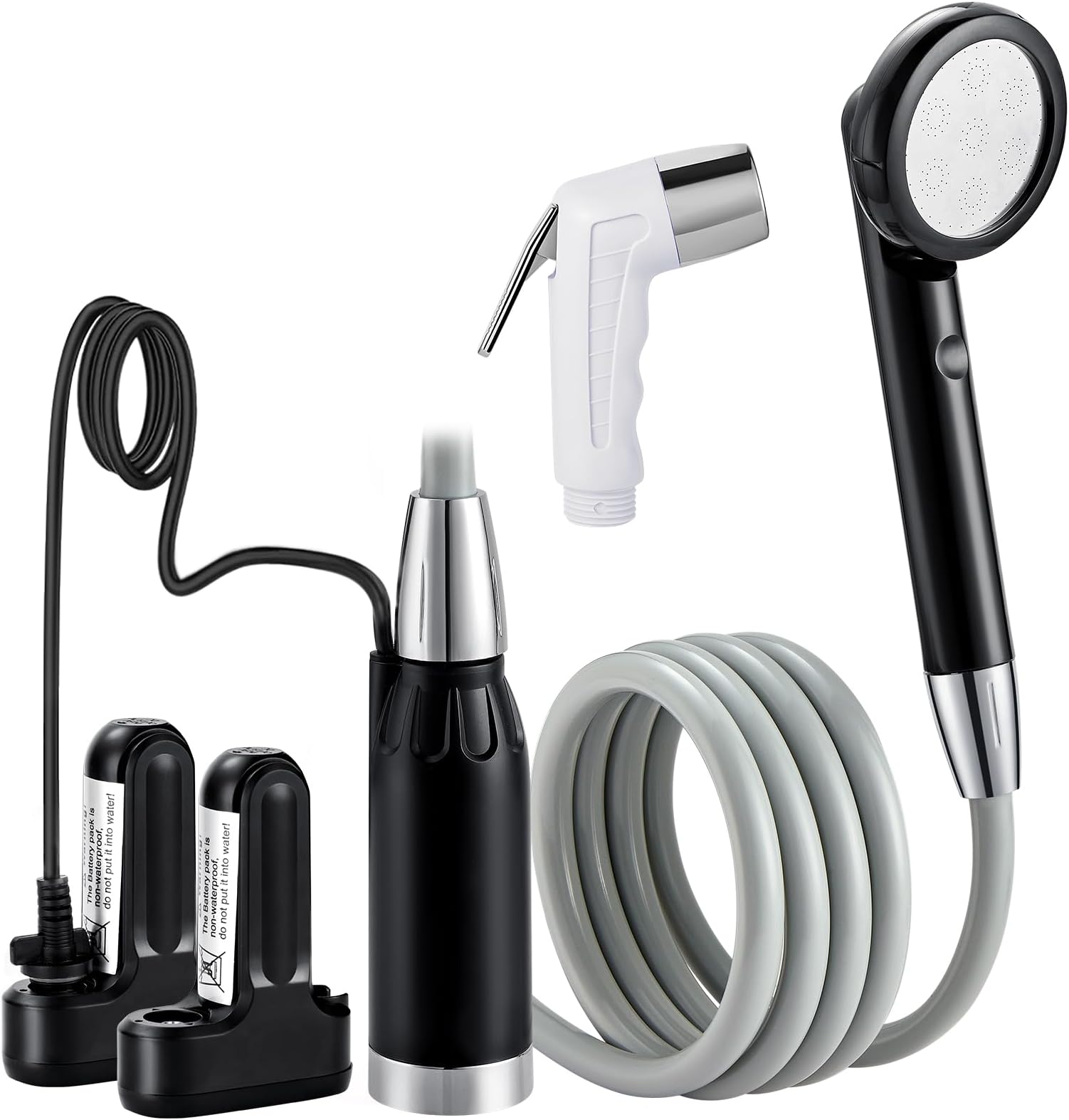 KEDSUM Portable Camp Shower, Camp Shower Head with Two Rechargeable Batteries...