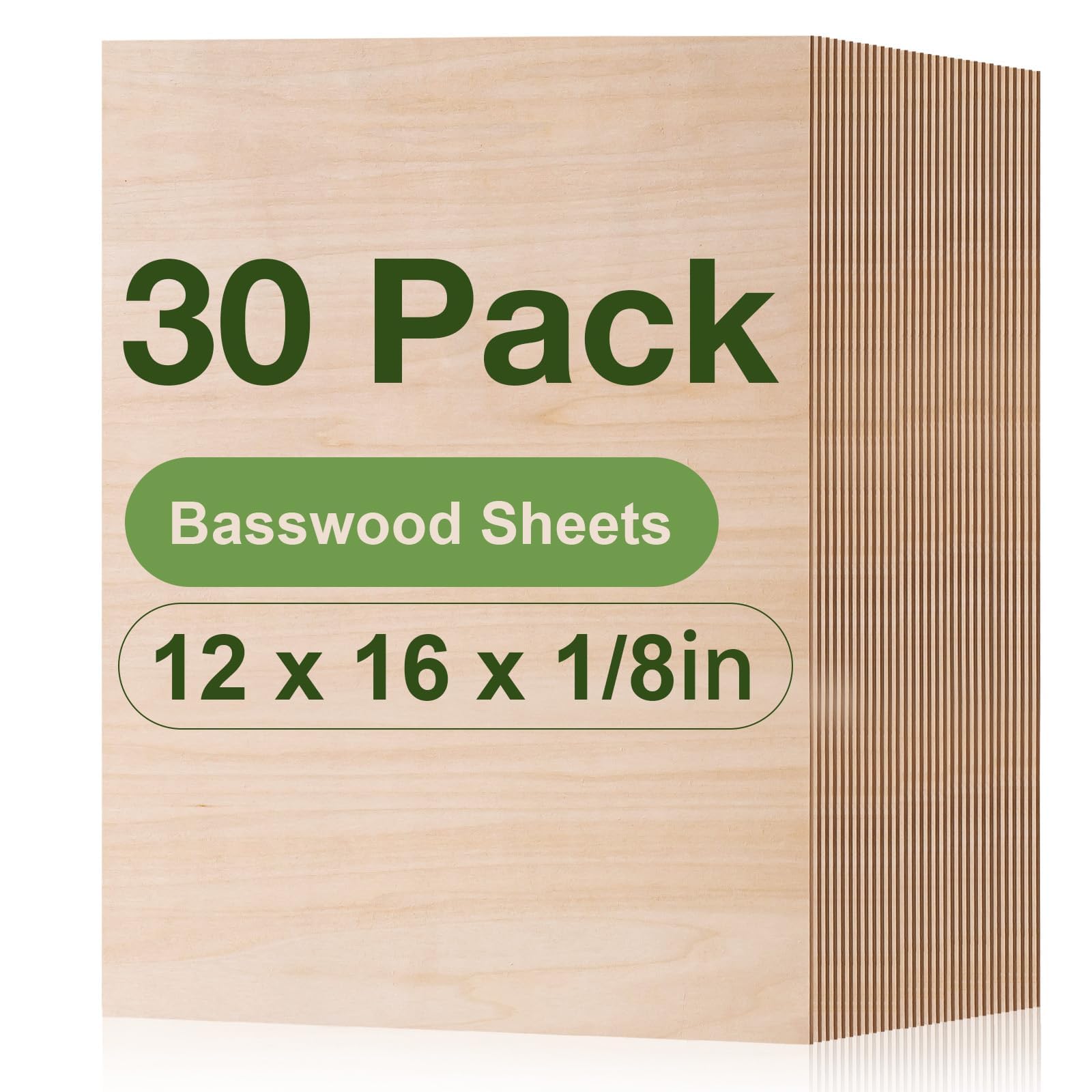 Amazon.com: ROBOTIME 30-Pack Basswood Sheets 1/8