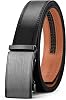 Leather Belt for Men - Adjustable Ratchet Mens Belt - Trimmable Dress Belts for Work Business & Casual