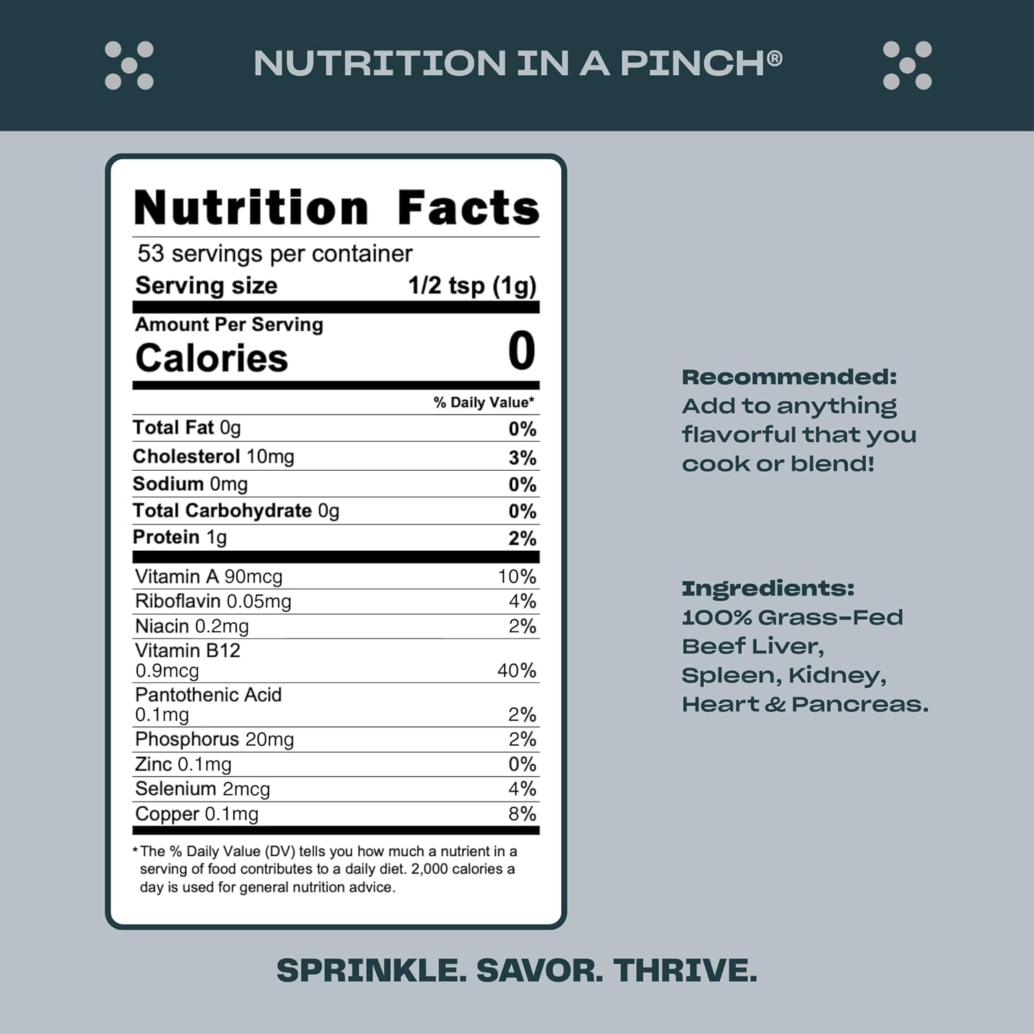 Pluck Original and Pure Organs Shaker Meat Blend Seasoning