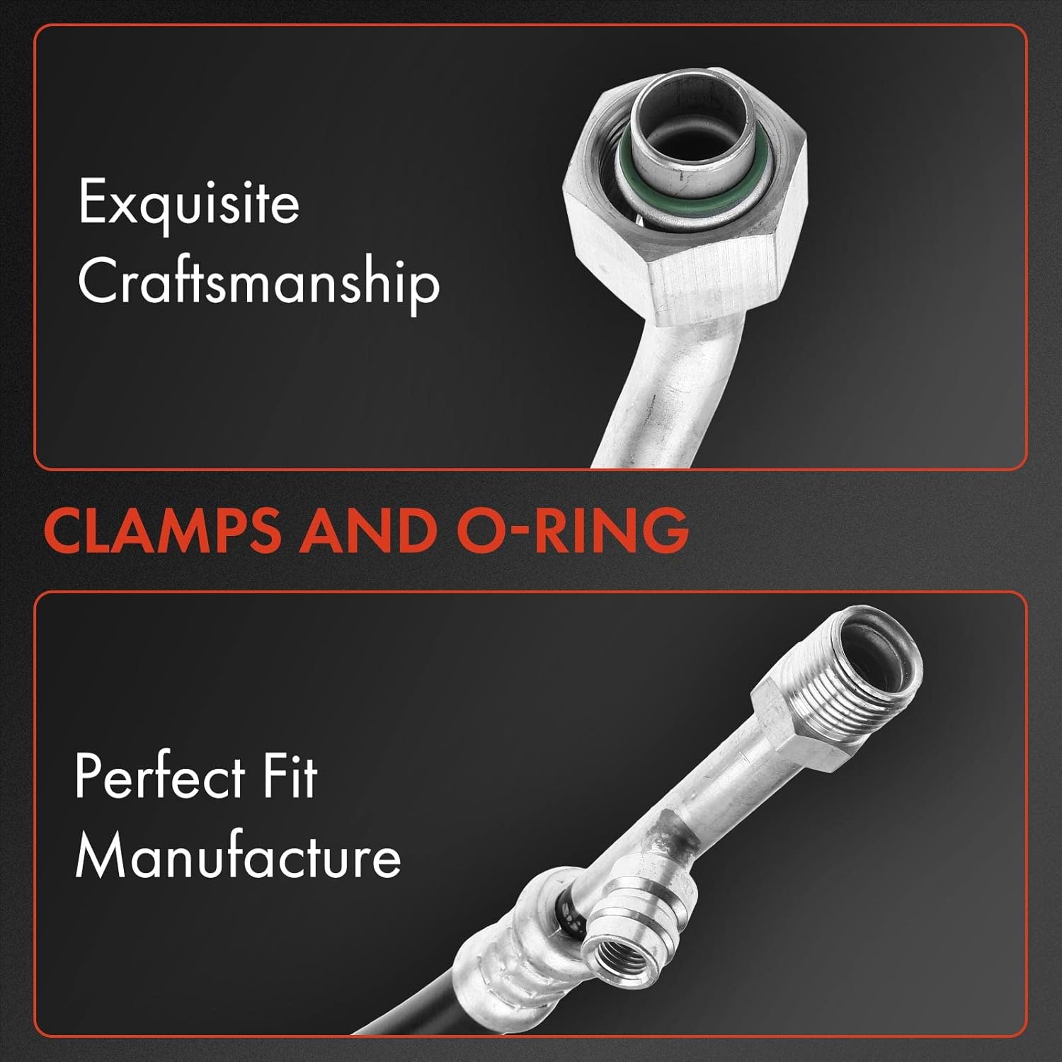 A-Premium A/C Suction & Discharge & Liquid Line Hose Assembly Compatible with Ford F-150/F-250/Bronco 1994-1996, F-350 1994-1995/1997, 5.0L 5.8L, Petrol