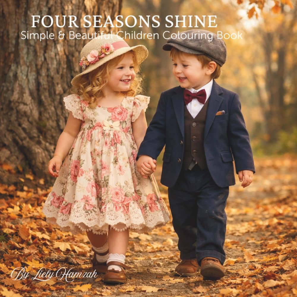 Four Seasons Shine: Simple & Cute Children Colouring Book