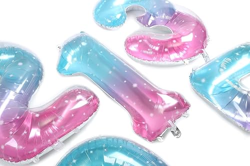 Miniatura 4 de Globos de 34 pulgadas con el número 5, globos de aluminio de Mylar para helio, globos digitales de helio, boda, despedida de soltera, aniversario,