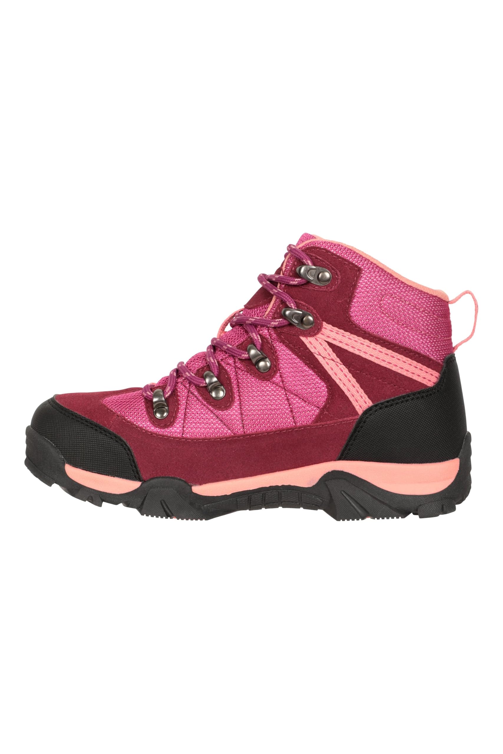Mountain Warehouse Trail Kids Botas Impermeables - Zapatos Infantiles con Malla sintética en la Parte Superior, Plantilla EVA, Alta tracción - para Senderismo y Caminar