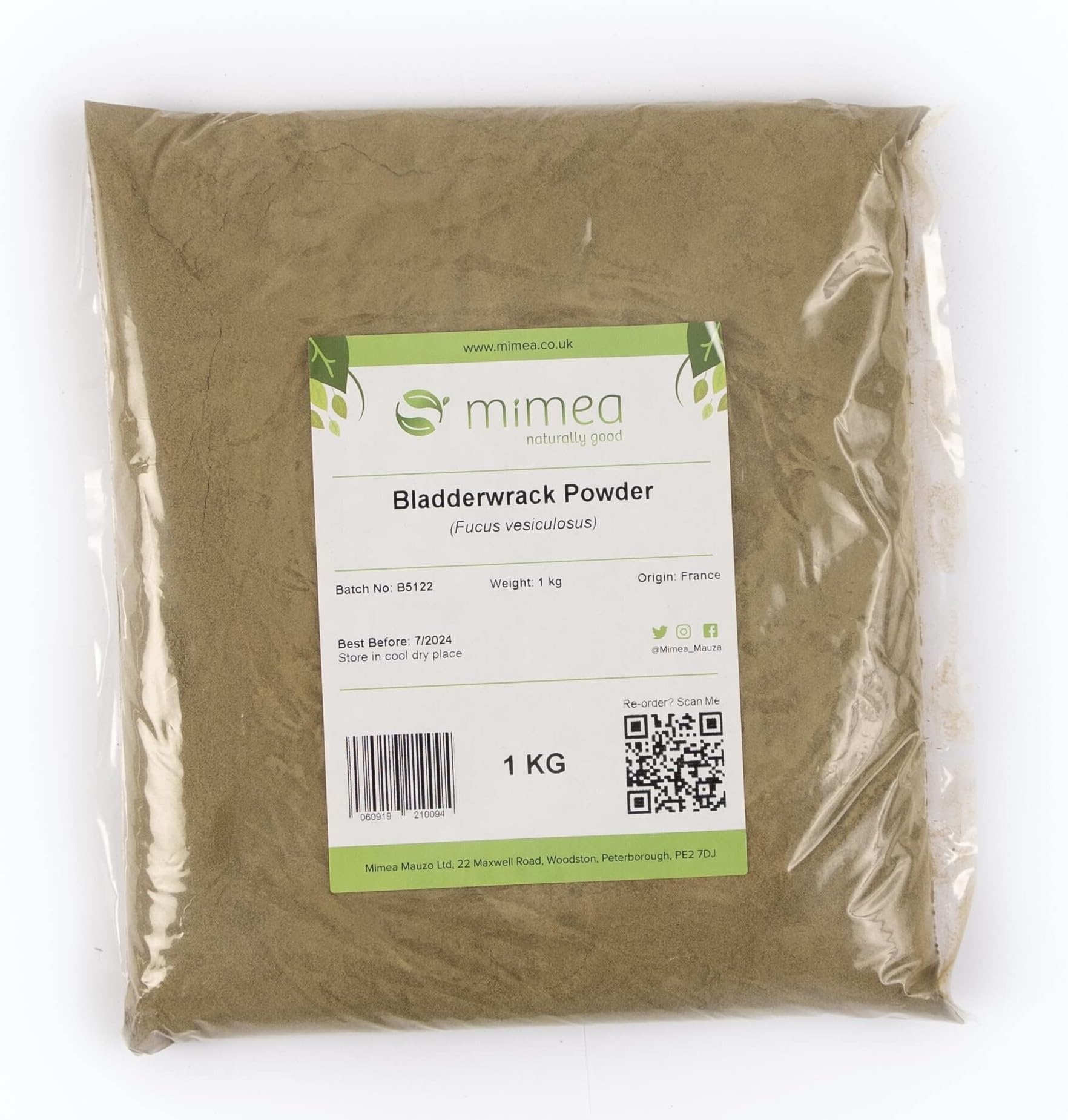 MimeaBladderwrack Powder | 1kg | Quality Ingredients | Source of Iodine | Health Supplement | Nutrients Rich