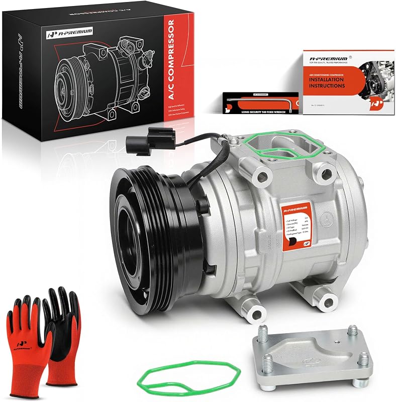 Compressor de ar-condicionado A-Premium 10PA15 12 V com embreagem para Hyundai Tucson e Kia Sportage