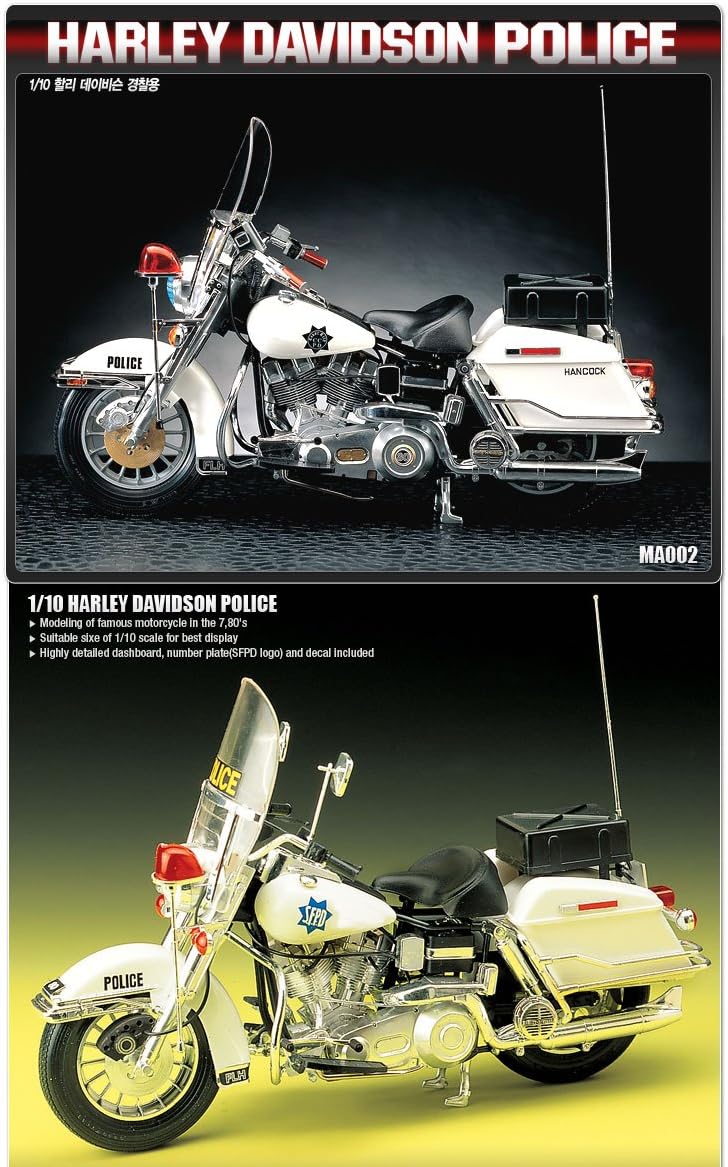 1/10 Harley Davidson Police #MA002 Academy Model Kits