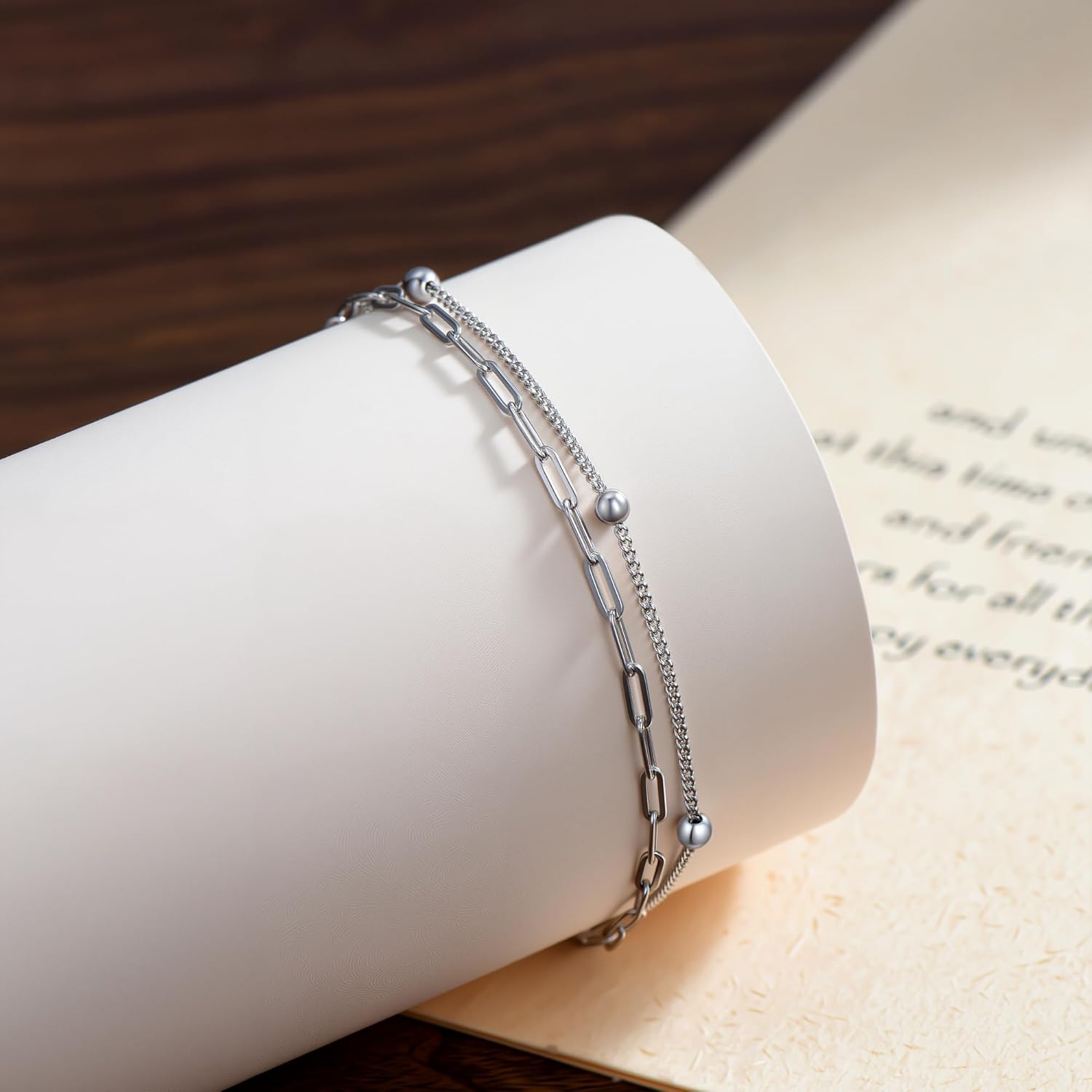 CHIC & ARTSY Anklet 925 Sterling Silver Chain Anklet Bracelet Sexy Beach Ankle Bracelet for Women Anklets Adjustable - Image 4