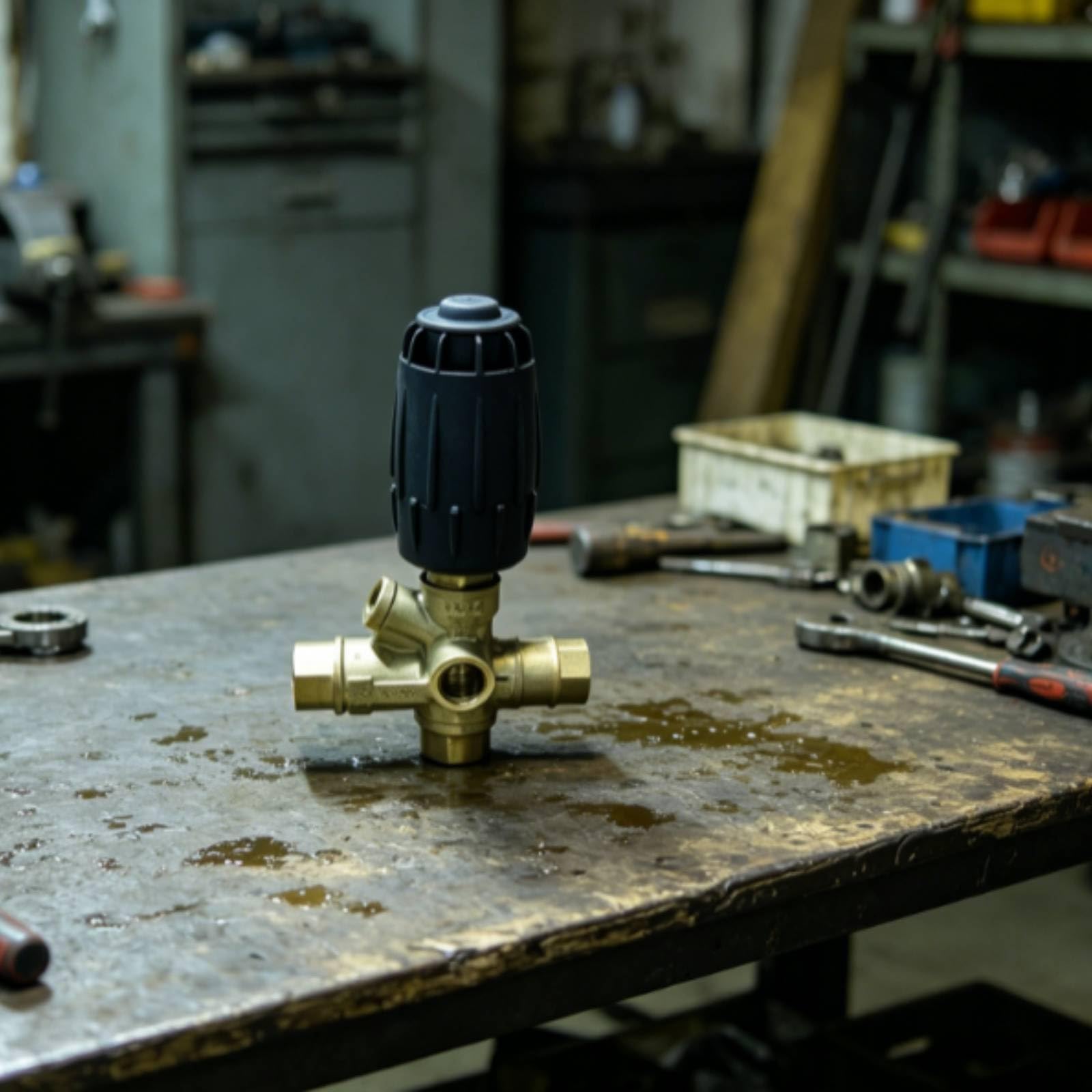 Valvola a Cinque Vie in Ottone Collettore a Cinque Vie Efficiente Raccordo per Tecnici di Manutenzione