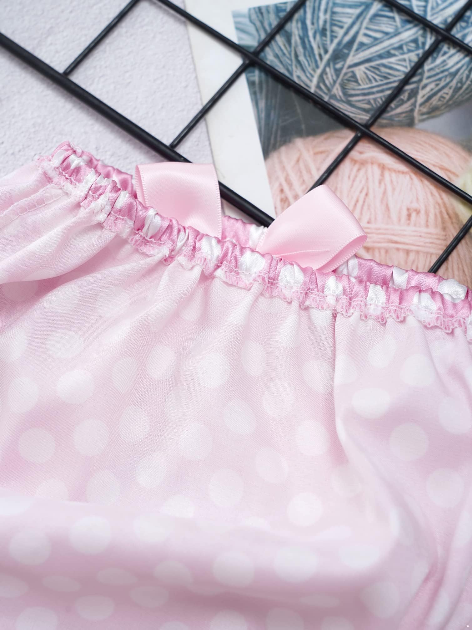 Biancheria intima da bambina, con volant, mutandine in cotone per pannolini