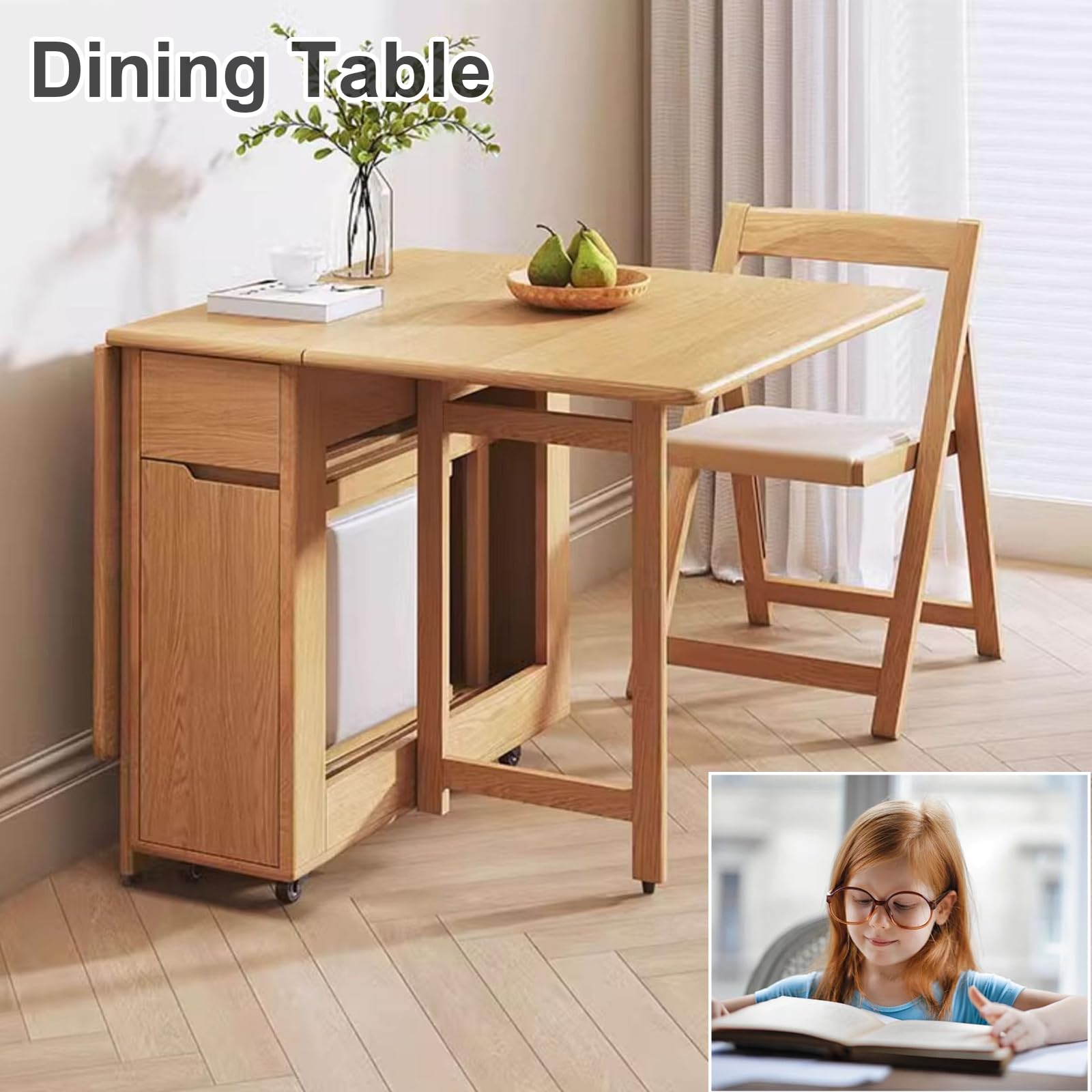 Set Tavolo Tavolo Pieghevole Salvaspazio Con Sedie Set Da Esterno