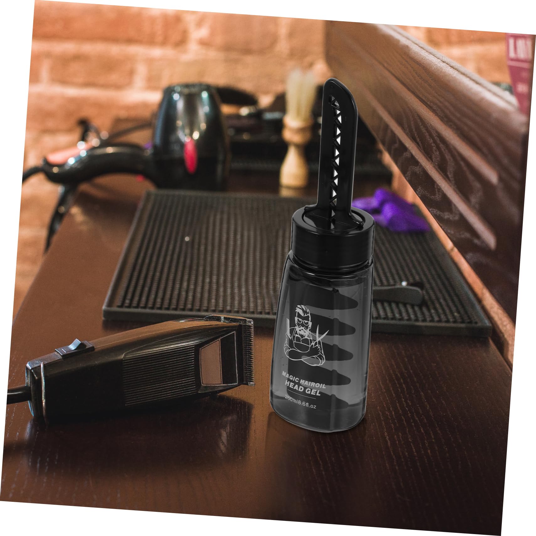 VICASKY Haargelflasche Mit Kamm 3 Stück Kleine Leere Nachfüllbare Haarstyling Gelflasche Für Männer Kunststoff Leicht Tragbar Für Friseure Und Zuhause
