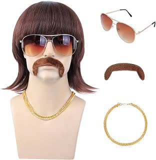 Disco Wig Set with Accessories