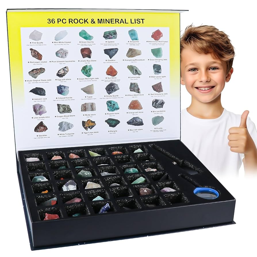 Amazon.com: BTYCityMao Rock Collection for Kids - 36pc Cool