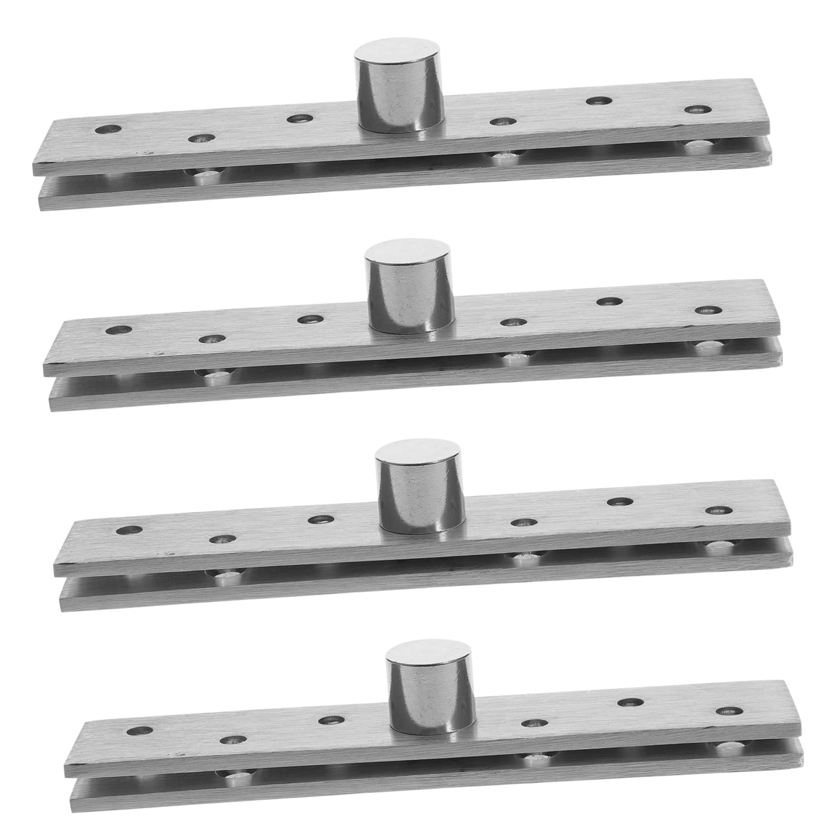 4pcs 360 Degree Rotating Shaft Hinges for Cabinet Doors Heavy Duty Hinge Down Hidden Door Pivot Axis Silver