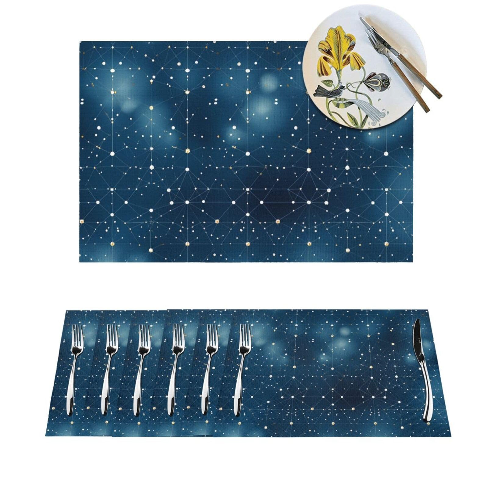 Set de table lavable antidérapant contre les taches et la chaleur