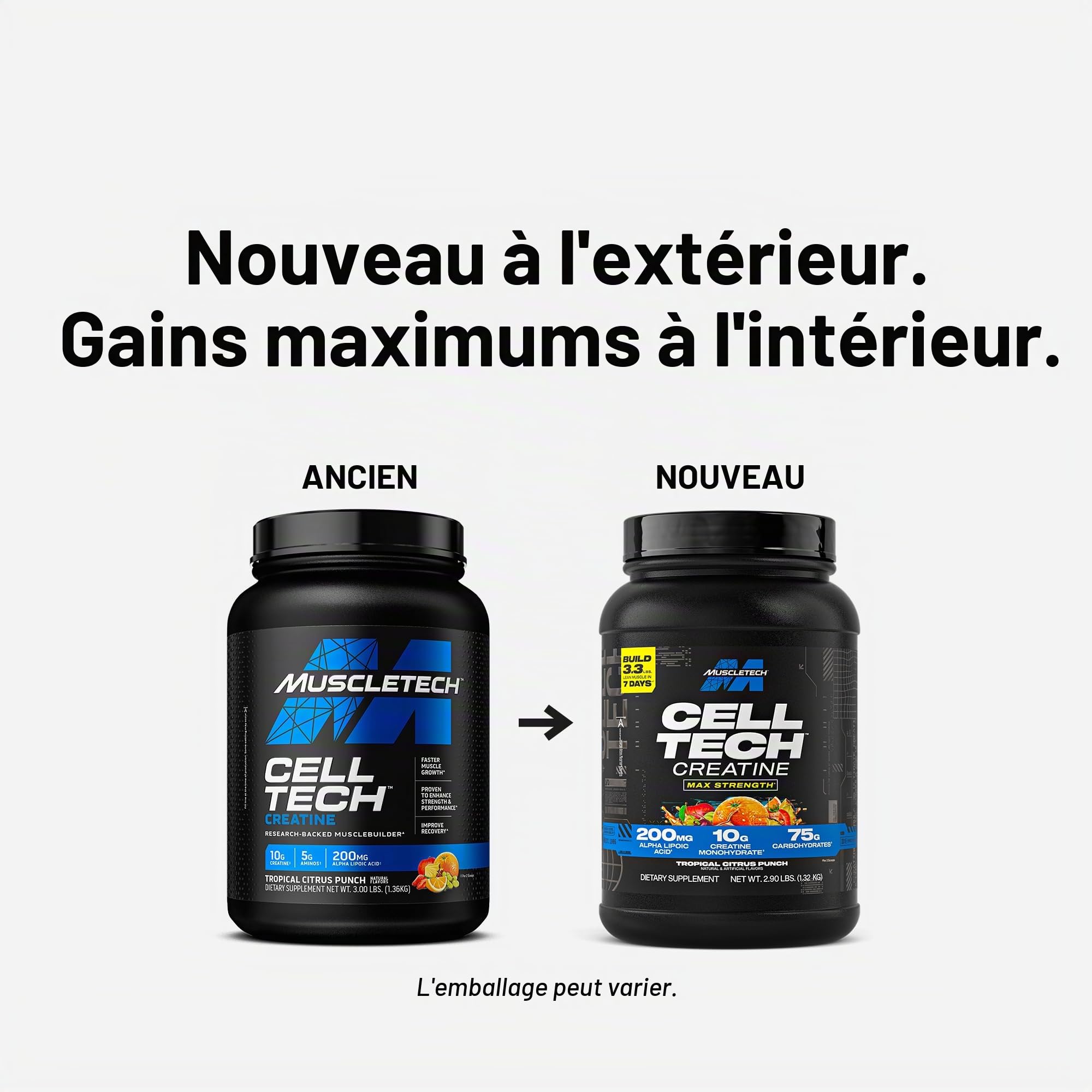 Muscletech Performance Series Cell-Tech (2.9lbs) Punch tropical aux