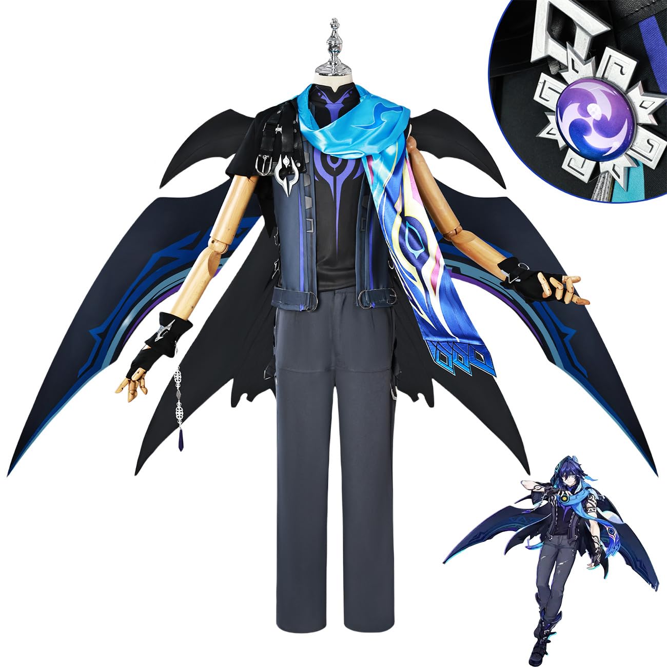Amazon.co.jp: [HAOJEE]原神 オロルンコスプレ 衣装『飾り、神の目