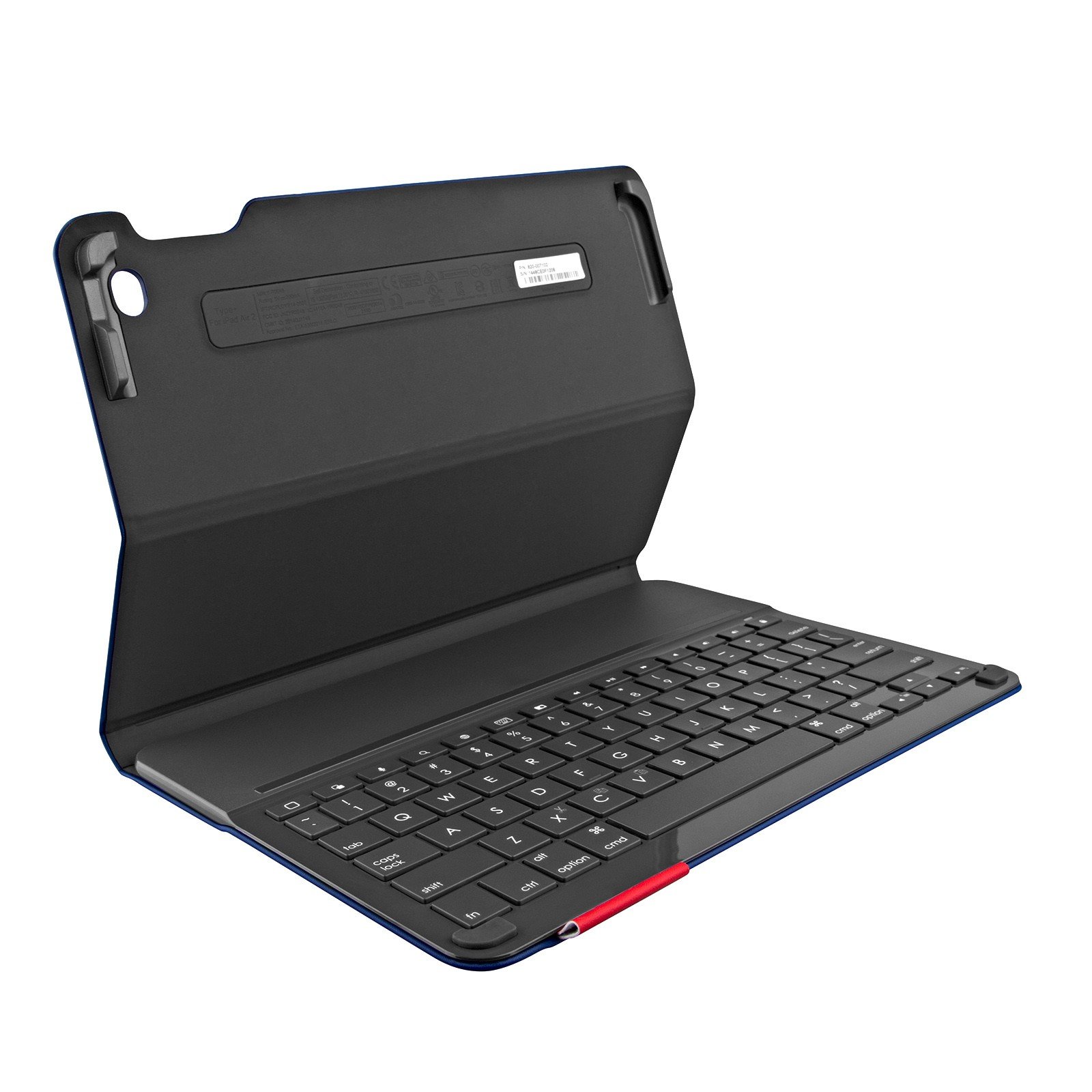 Logitech Type+ Protective Case with Integrated Keyboard for iPad Air 2, Dark Blue - Smooth Surface