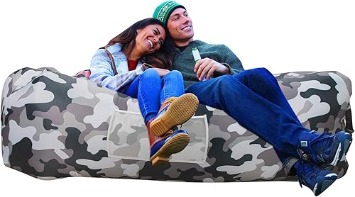 AlphaBeing - Colchón inflable para viajar, acampar, senderismo, ideal para fiestas de piscina y playa, silla larga inflable perfecta para pícnics o