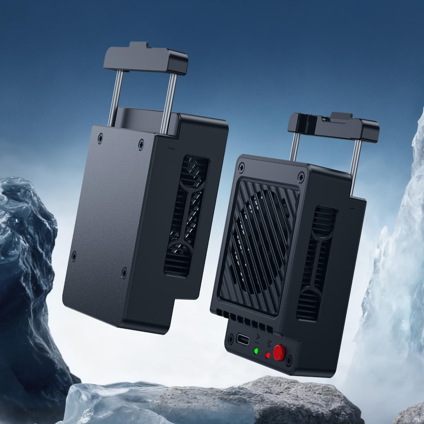 Ventola di Raffreddamento per Fotocamera, Dispositivo di Raffreddamento per Semiconduttori Intelligente AI con Cavo USB e Telescopico a Molla, per A7M4 A7C ZV E10 FX30 R5