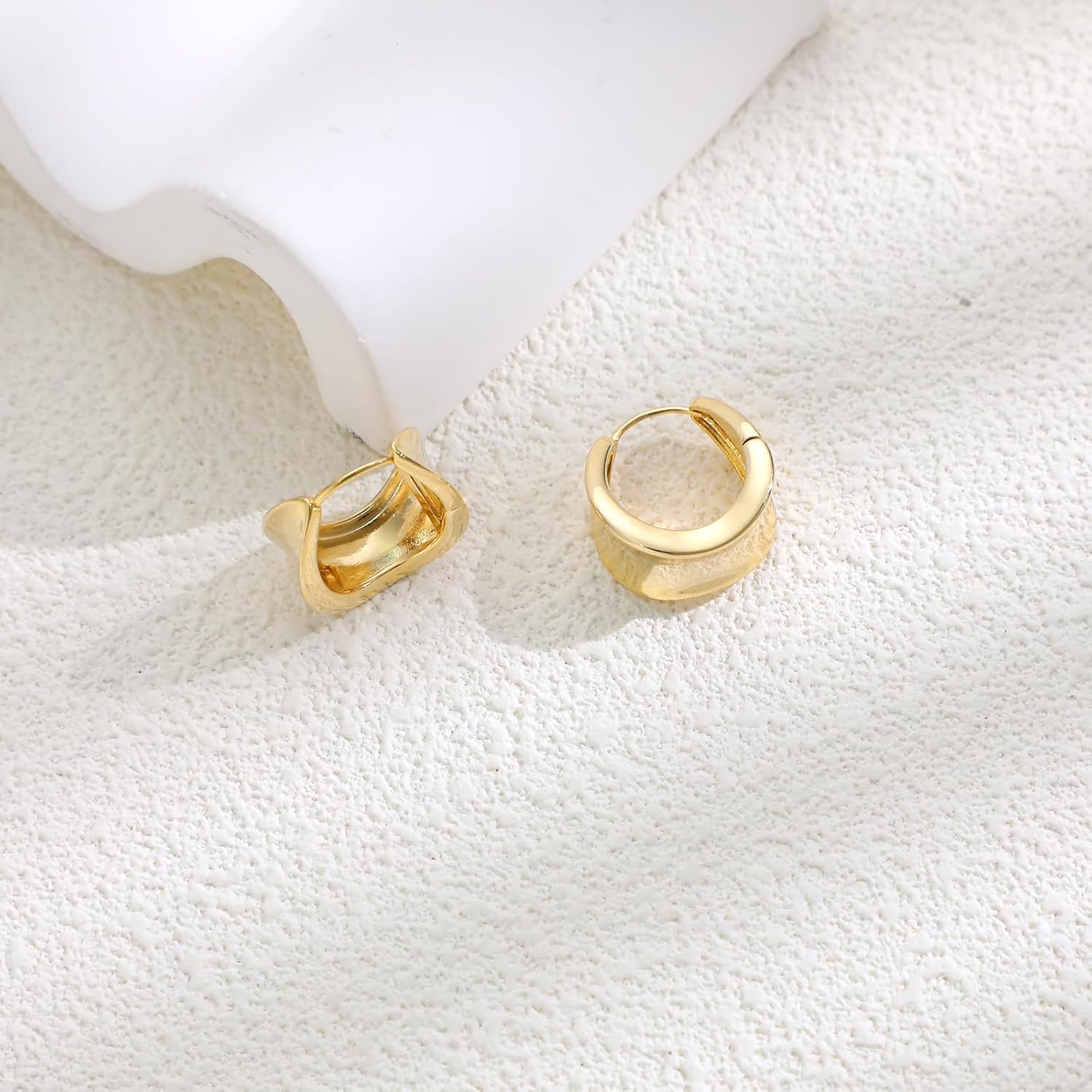 Ritach Gold Chain Earrings for Women Trendy Dainty 925 Sterling Silver Post 14k Gold Plated Chain Tassel Dangle Hoop Earrings for Gifts - Image 7