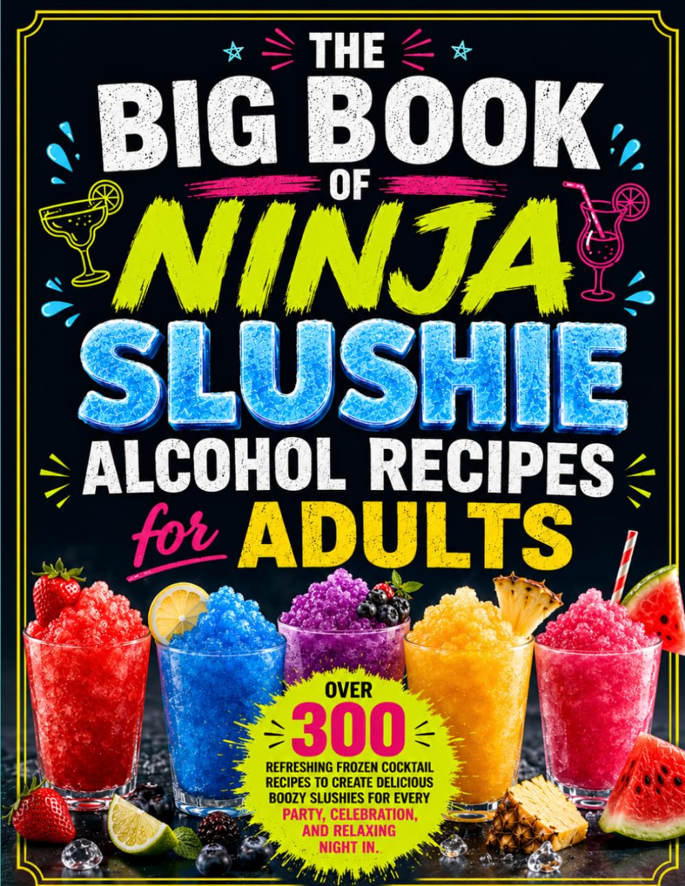 The Big Book of Ninja Slushie Alcohol Recipes for Adults: Over 300 Refreshing Frozen Cocktail Recipes to Create Delicious Boozy Slushies for Every Party, Celebration, and Relaxing Night In