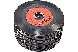 VinylShopUS Wall Decor Records for Artistic Crafts & Vintage Aesthetics (10 Pack)