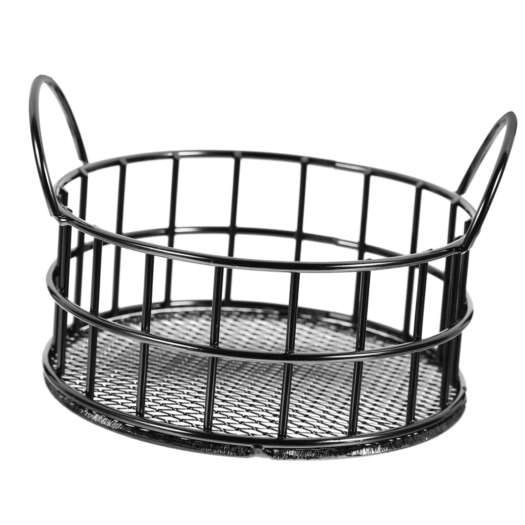 ParlikyDesk Storage Box Toiletry Organizer Mesh Pantry Organizer Basket Dresser Display Bin Bathroom Basket Bathroom Sundries Basket Desktop Storage Bins Grid Wrought Iron Showcase