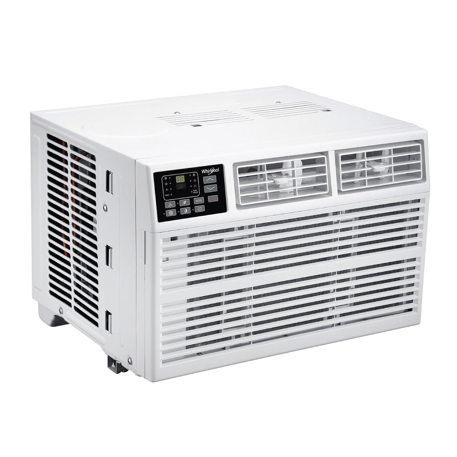 Photo 1 of Whirlpool 12,000 BTU 230V Window Air Conditioner with Supplemental Heat, Window Mounted AC Unit with Heater for Apartment, Living Room, Bedroom, Rooms up to 550 Square Feet