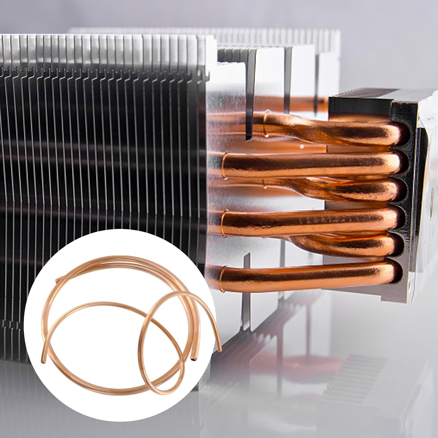 MY MIRONEY 3.28Ft Copper Tube, 3/8" Outer Diameter | Hollow Refrigeration Tubing Flexible Soft Industrial Metal Tubing