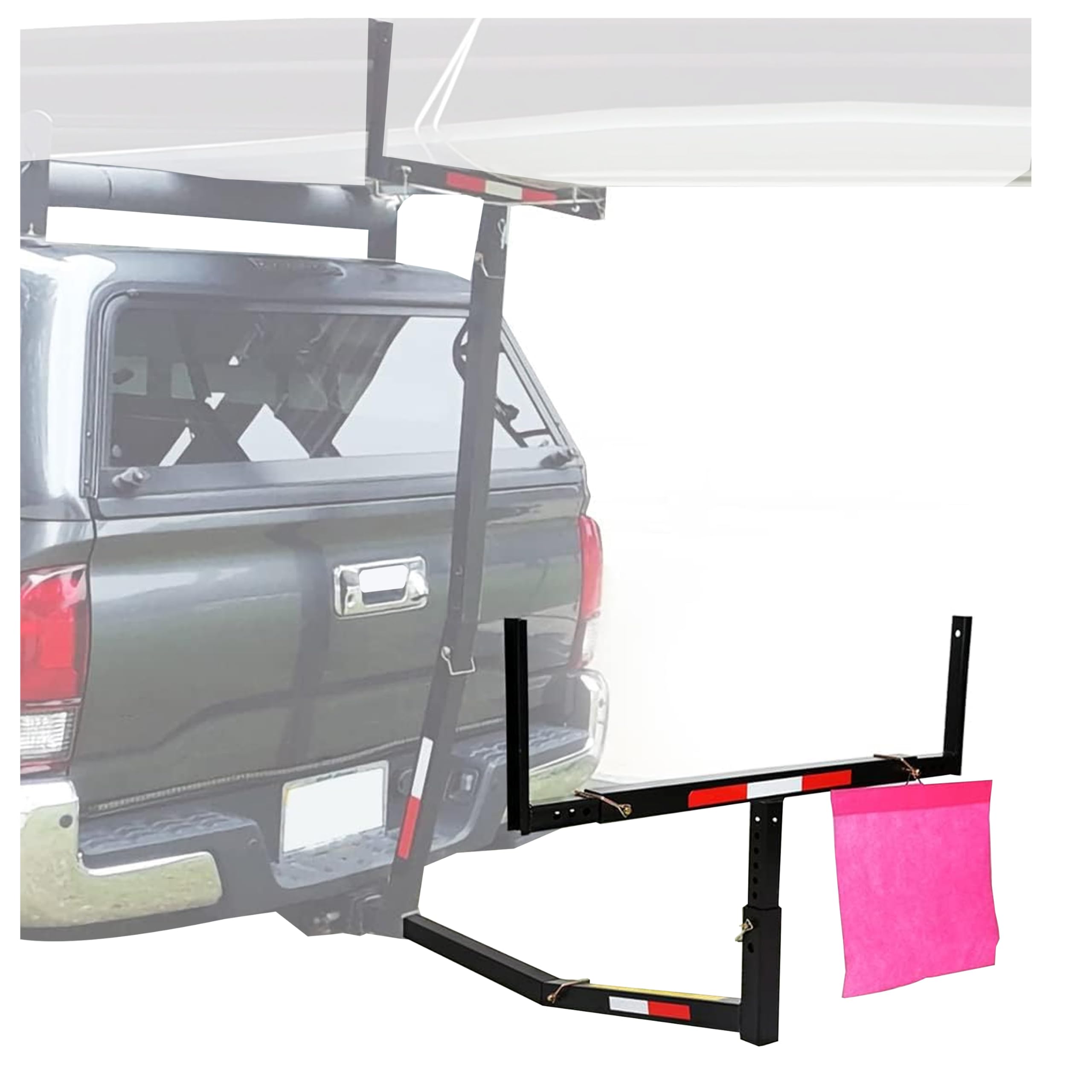 Aazon.co: ECOTRIC Truck Bed Hitch Extender 2 In 1 Design Foldable - Foto 3