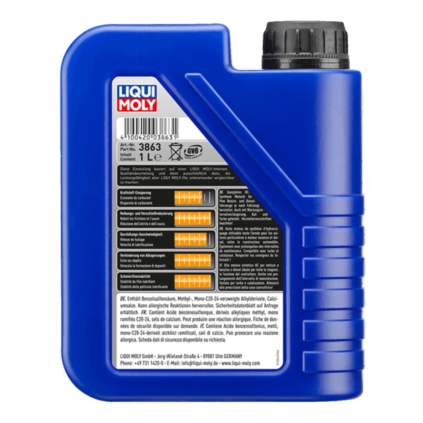 2x LIQUI MOLY 3863 Leichtlauf High Tech 5W-40