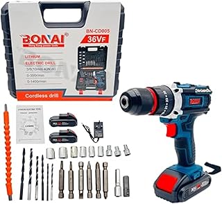 BONAI 36V Cordless Impact Drill Kit with Dual Batteries - Your All-in-One Solution for Precision Metal