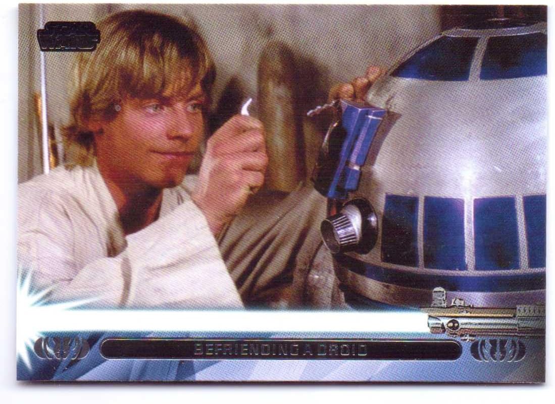 Star Wars Jedi Legacy Befriending a Droid Trading Card #5L - Luke Skywalker, R2-D2