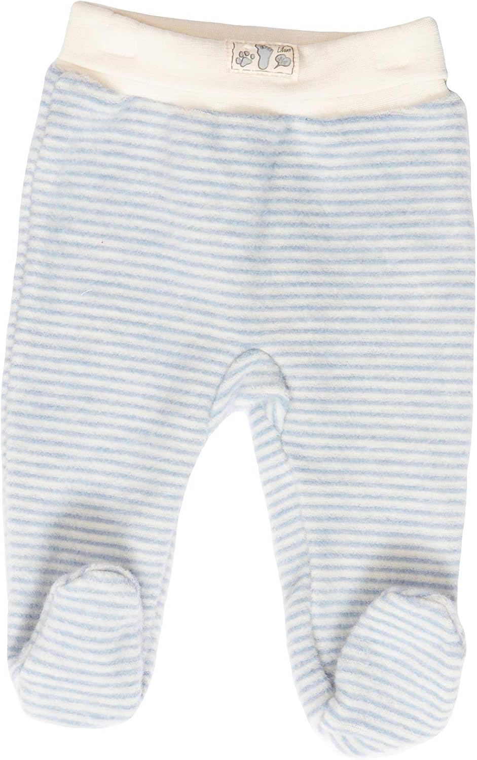 100% Organic Merino Wool Baby Footed Pants [250007]. Made in Germany.