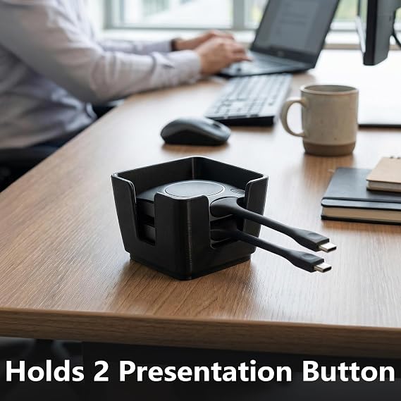 Holder/Organizer Compatible with Barco Clickshare | Holds 2 Presentation Button