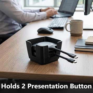 Holder/Organizer Compatible with Barco Clickshare | Holds 2 Presentation Button