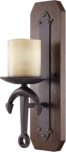 Miniatura 2 de Livex Lighting 4861-67 Aplique de pared Cape May de 1 luz, bronce antiguo