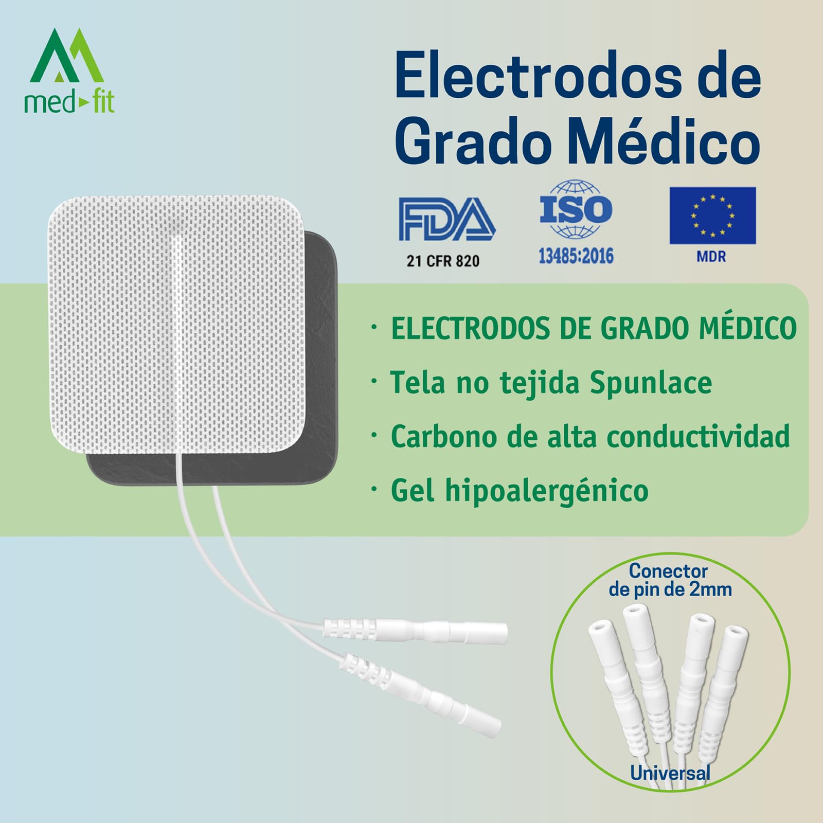 Med-Fit 3 Electroestimulador TENS y EMS - Dispositivo Médico Clase IIa para Dolor de Espalda, Ciática, Artritis, Rodilla, Hombro y Rehabilitación Muscular
