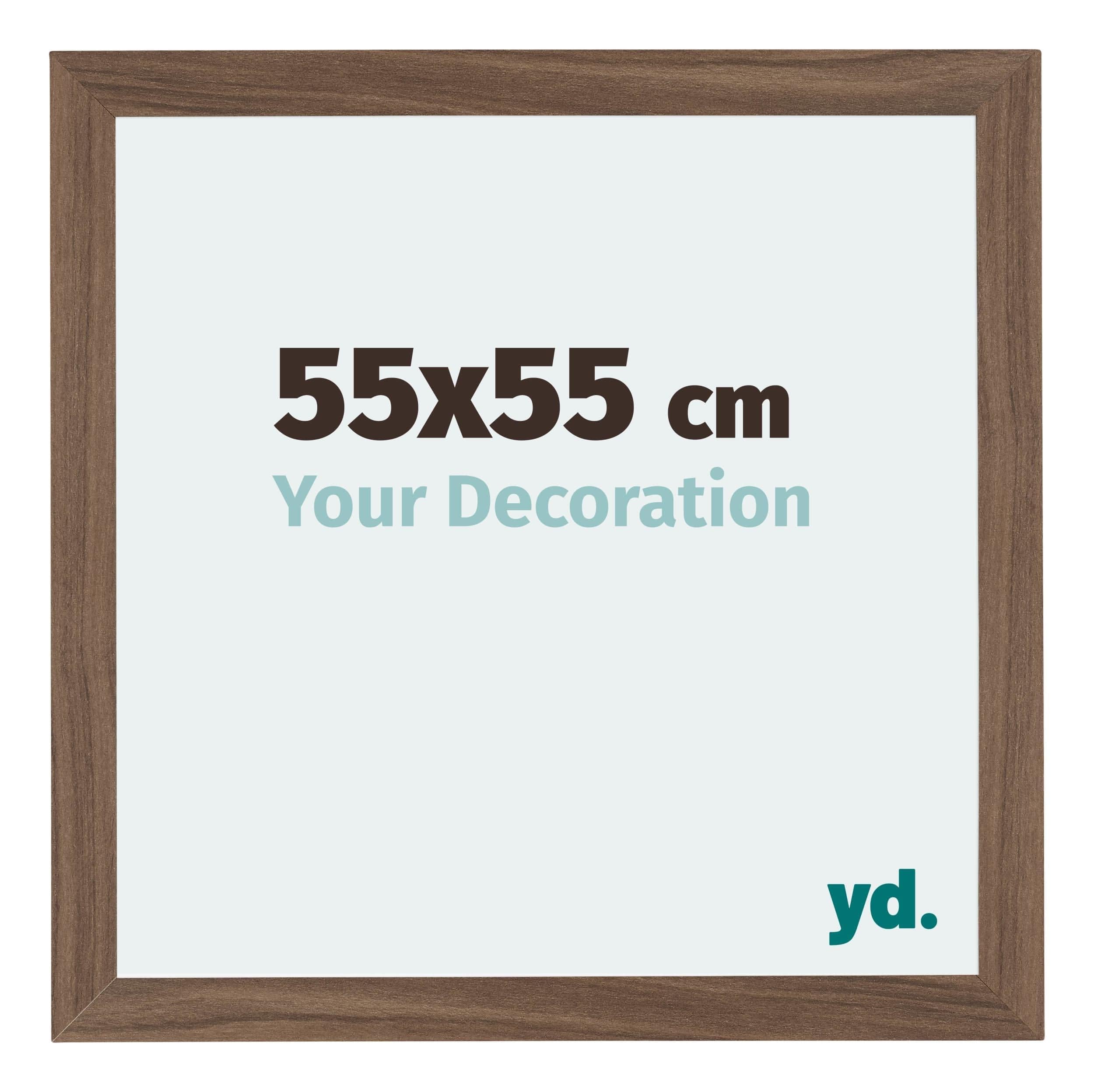 Your Decoration - Picture Frame 55x55 cm - Walnut Dark - Decorative Wall Frame in MDF with Antireflection - Frame 55x55 - Mura โ image 1