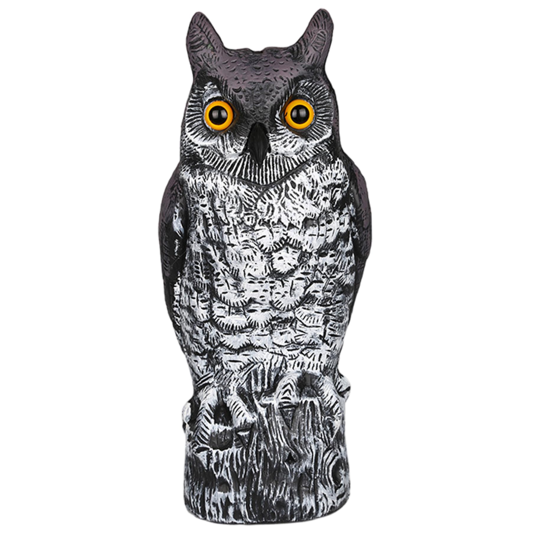 Effrayer les oiseaux du jardin avec la statue de hibou en plastique réaliste 40 cm