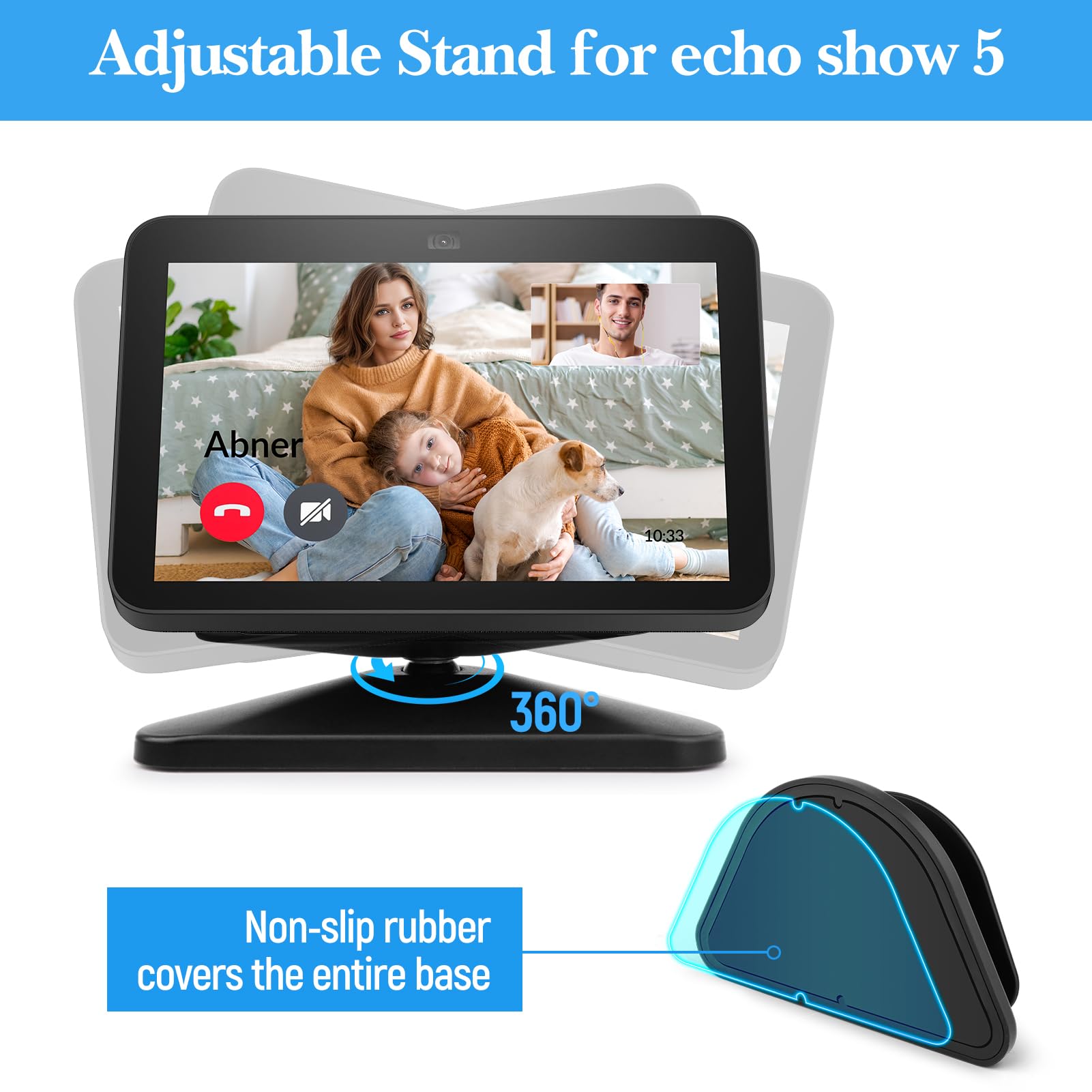 Amazon.co.jp: QLoztyse 調節可能なスタンド Echo Show 5 第3