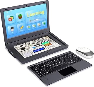 ELECROW Raspberry Pi 4 Model B Starter Kit, Raspberry Pi 4b Laptop, Crowpi2 Single Board Computer with Power Supply & Black Case Edition - Basic Kit