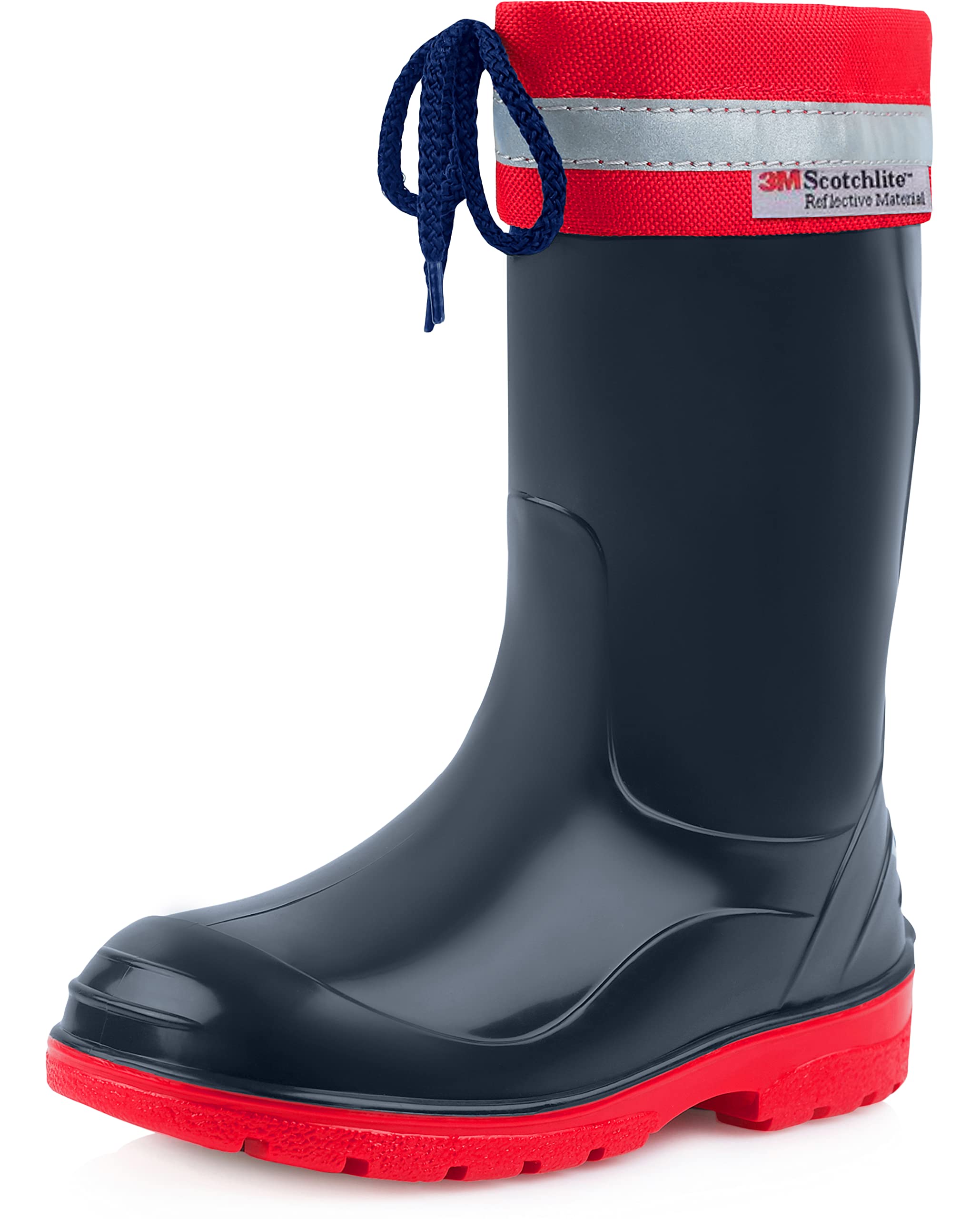Ladeheid Kinder Gummistiefel mit Stulpe Regenstiefel für Jungen und Mädchen LA-972